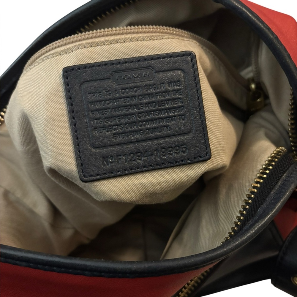 Coach | color block leather tote bag - Picture 8 of 10
